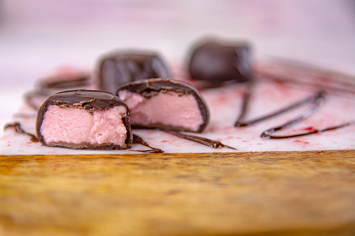 Dark Chocolate Raspberry Creams - 1lb E255