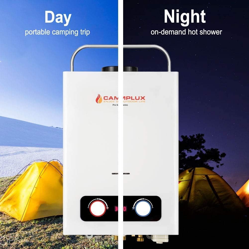 1.58 GPM Portable Propane Tankless Water Heater with Water Pump I9022