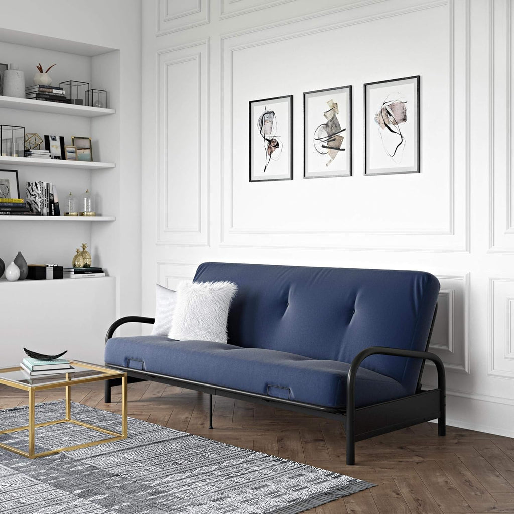 Black Metal Full Sized Futon Frame M63349