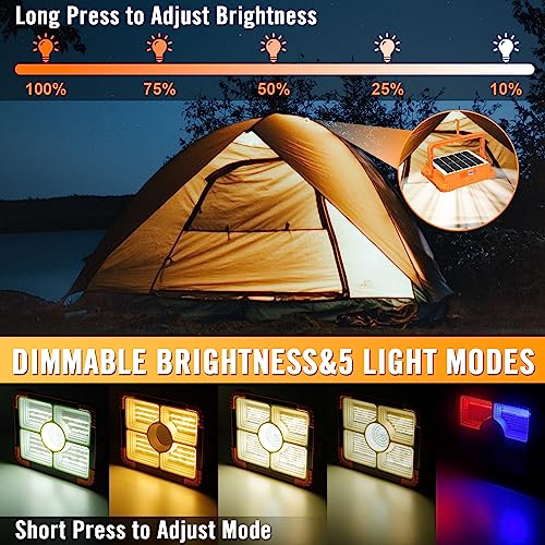100W LED Solar Work Light, 10000LM Magnetic Worklight, IP66 Waterproof U169523