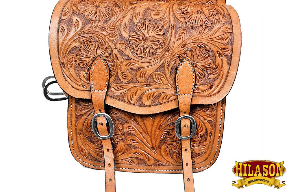 Tan Leather Horse Saddle Bag P615
