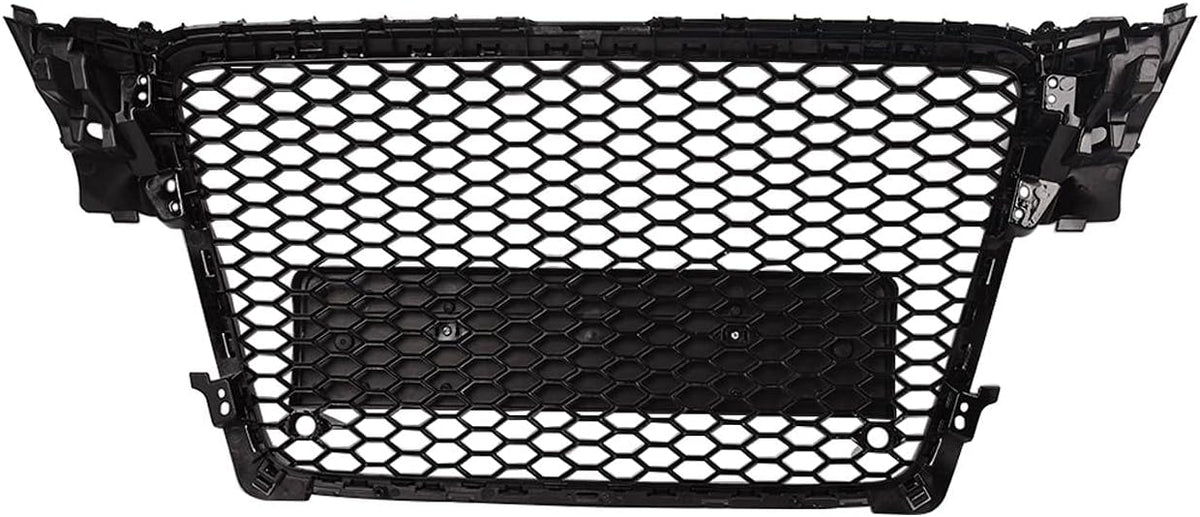 Gloss Black Front Mesh Grille for Audi A4 Sedan W937