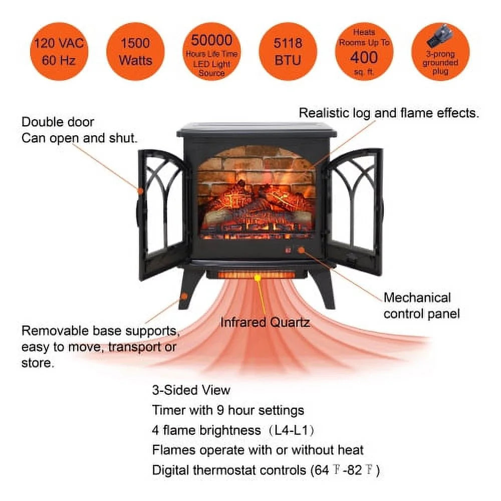 24 inch 3D Infrared Electric Stove U5651