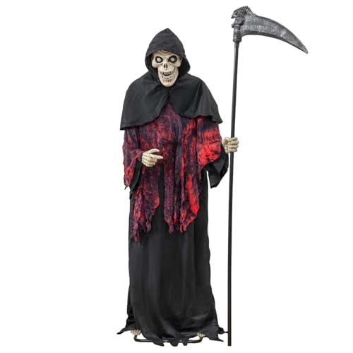 6ft Animated Witch Halloween Decoration with Motion Sensor J875716