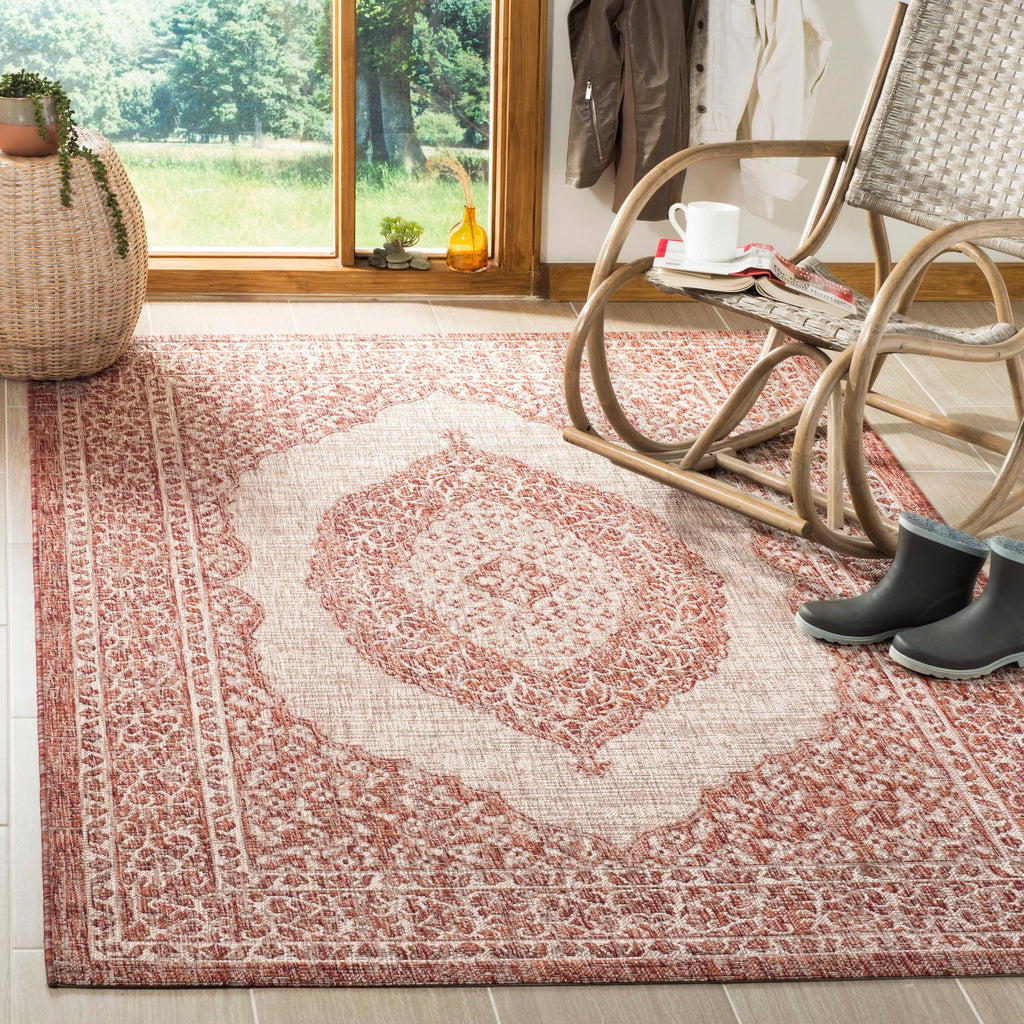 Light Beige Light Brown Courtyard Rug I9129