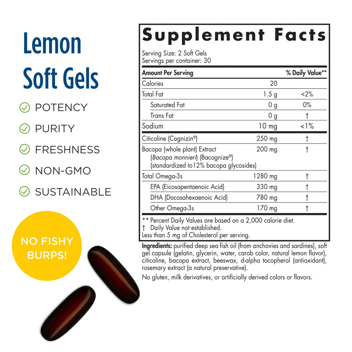 Omega Focus Softgels 1280 Mg 60 Count F7752