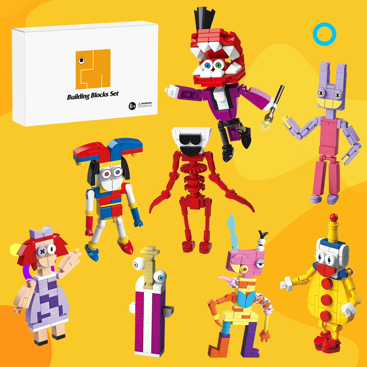 8 in 1 Digital Circus Building Blocks Toys Set Y276