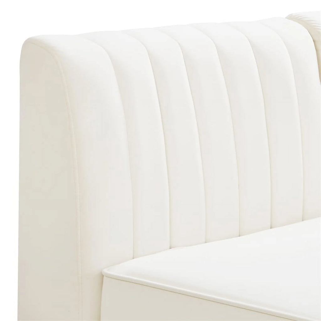 Cream Velvet Modular Sofa F99085