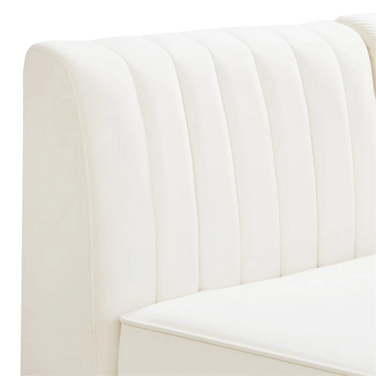 Cream Velvet Modular Sofa F99085