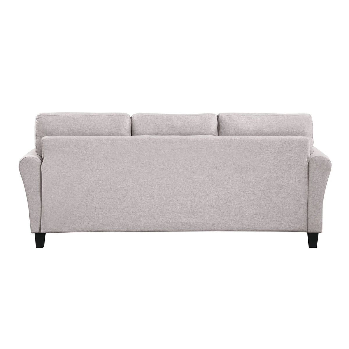 Light Grey Linen 3-Seat Sofa A3762