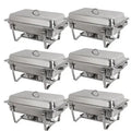 8 Quart Stainless Steel Chafing Dish Set, Pack of 6 W485519