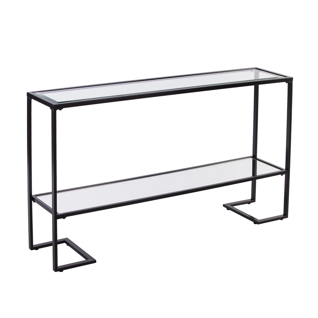 Black Narrow Console Table F615