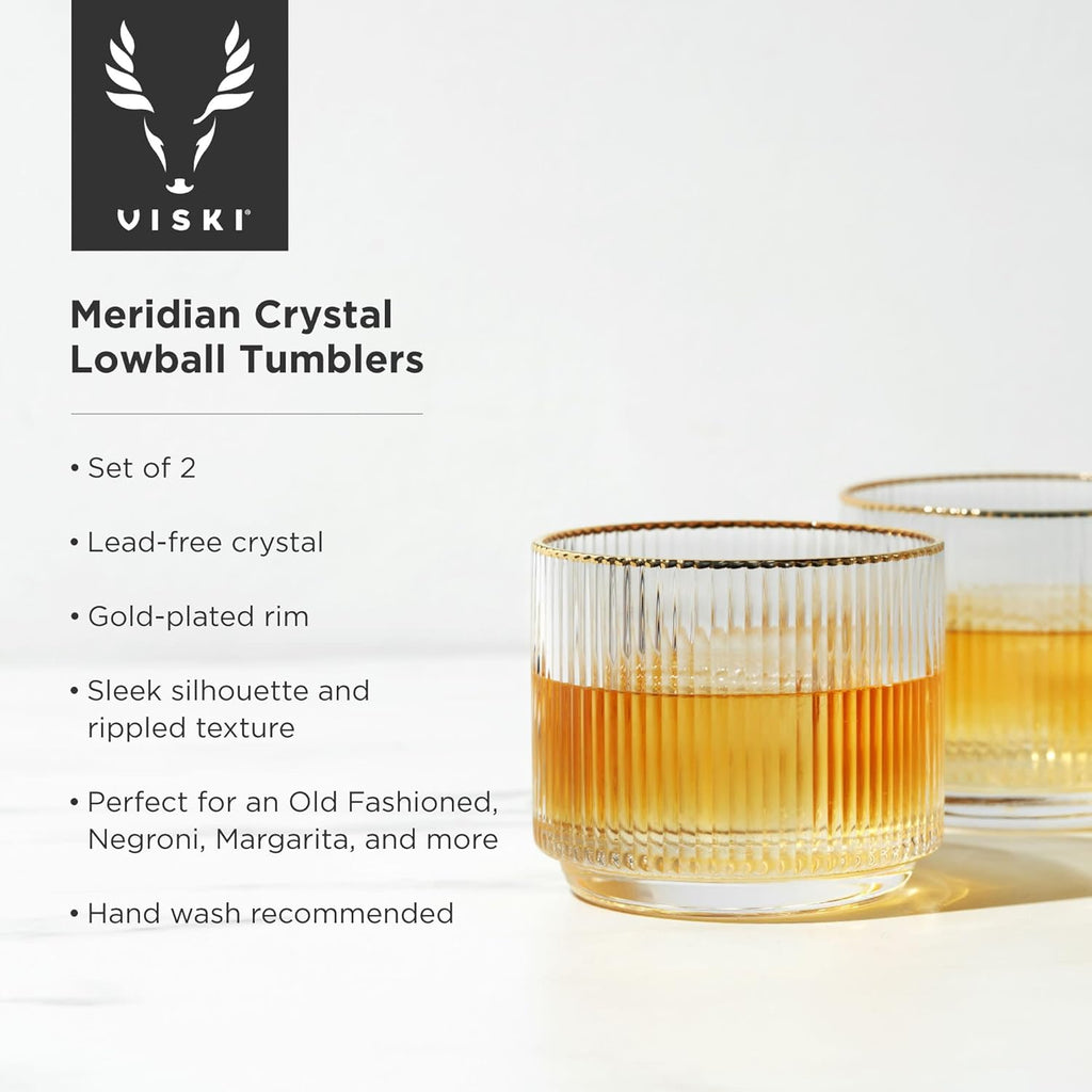 Crystal Lowball Tumblers 12oz Set of 2 H38194