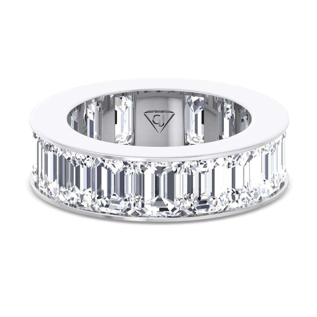 Channel Set Emerald Cut Diamond Eternity Band H706783