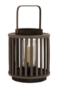 Wood Glass Lantern E12781