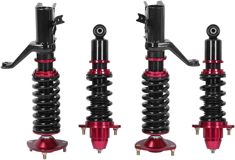 2 Front + 2 Rear Metal Damper Strut Coilover Suspension Kit F363602