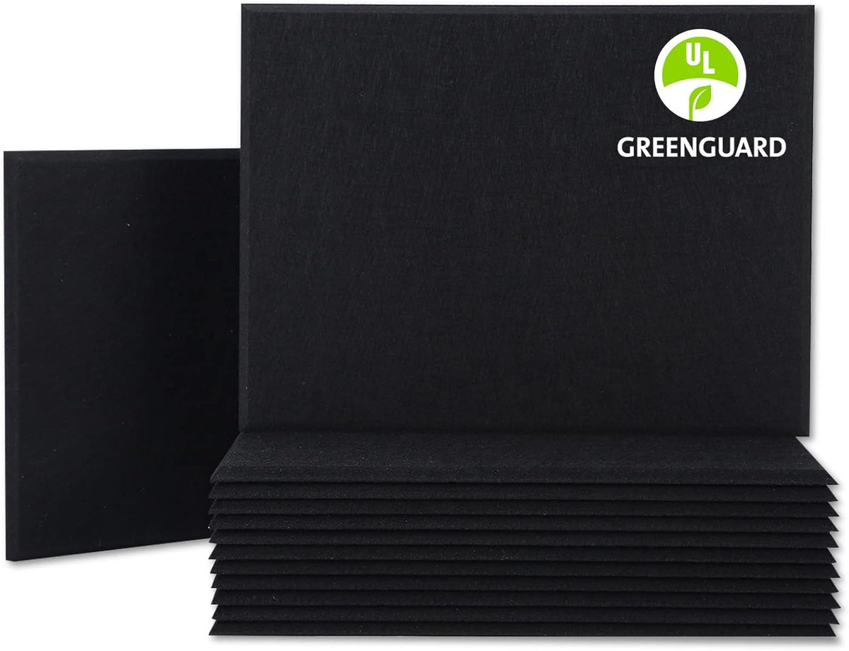 12 Pack Acoustic Panels Sound Dampening Panels, Brown W8747