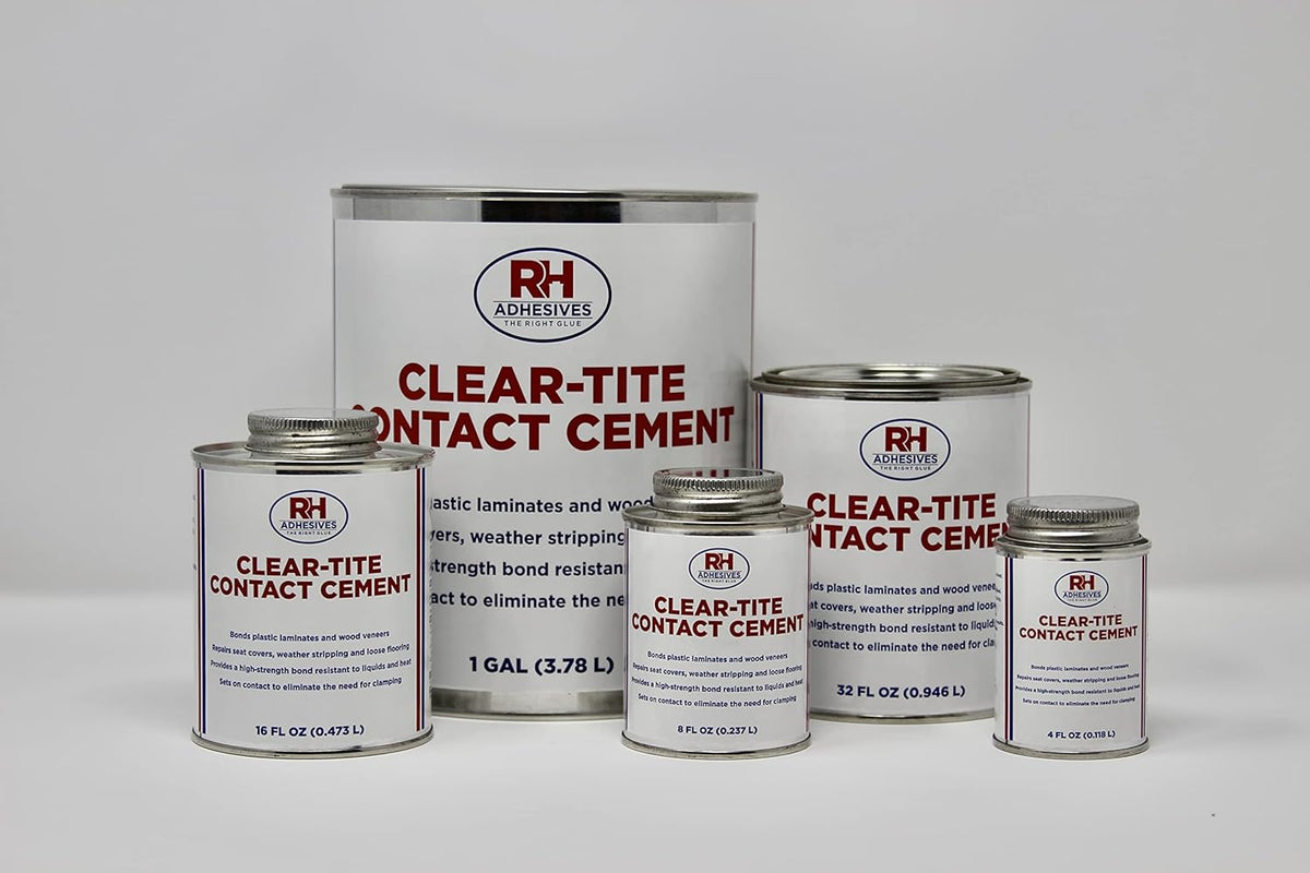 Clear-Tite Contact Cement, 1 Gallon Pack of 2 J632
