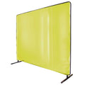 6x8 ft Yellow Welding Screen with Frame C598528