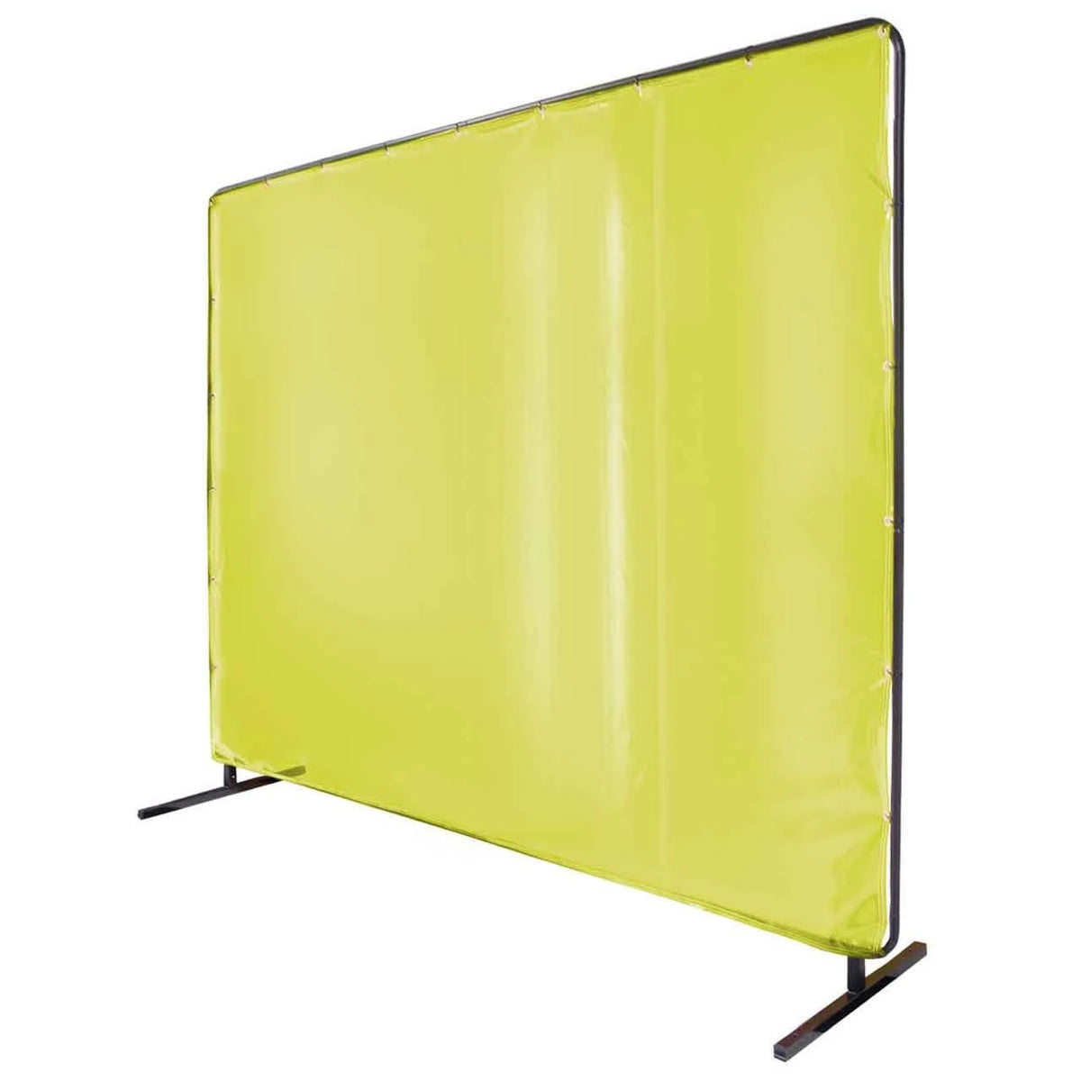 6x8 ft Yellow Welding Screen with Frame C598528