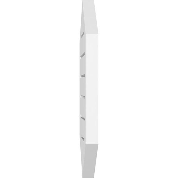 Vertical Peaked Surface Mount PVC Gable Vent J771253