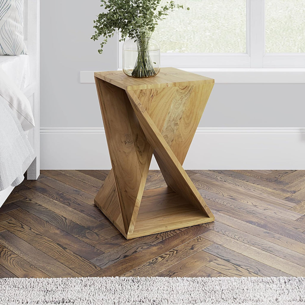 Solid Wood 24" Tall Modern Table Pre-Assembled X7803