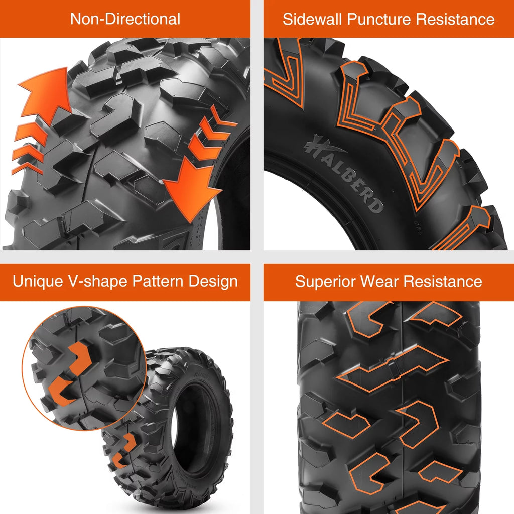 24x9-11 ATV UTV Tires 6PLY All Terrain Tubeless I892596
