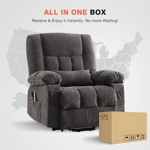 Power Lift Recliner Chair with Vibration Massage and Lumbar Heating I70358