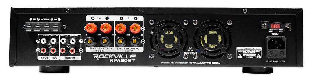 12 3-Way 1000W PA Speakers with Bluetooth Amplifier E93286
