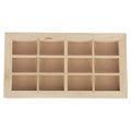 Vintage 12-pane Wooden Dolls House Window N834