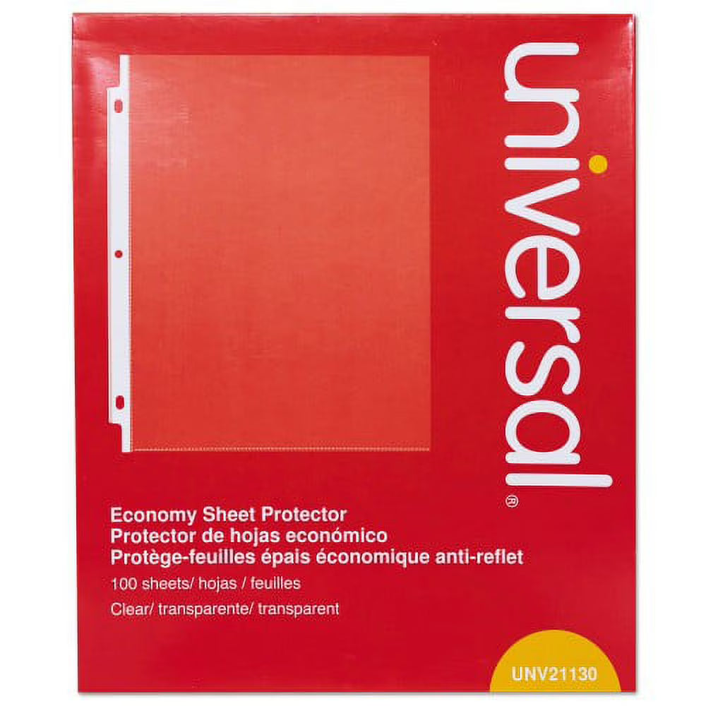 2PK Letter Poly Sheet Protectors, 100/Box O54249