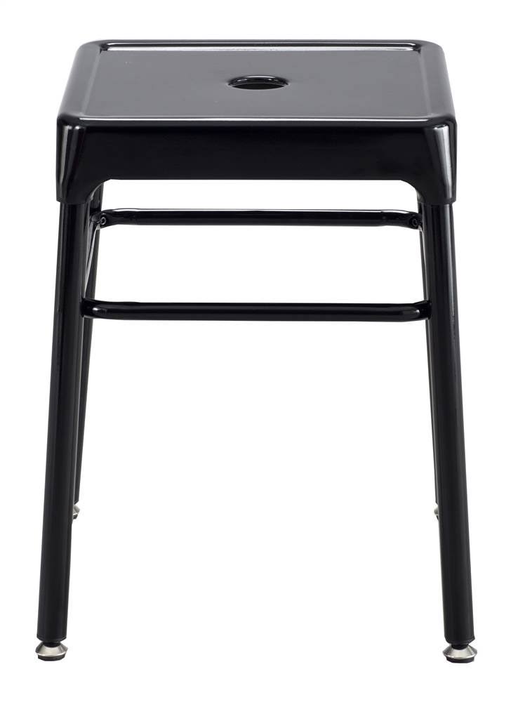 Black Steel Guest Stool F255114