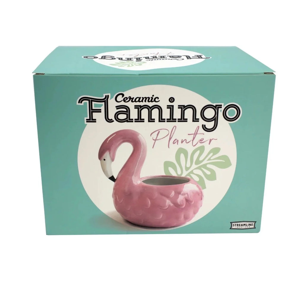 Flamingo Ceramic Planter Pot V131070