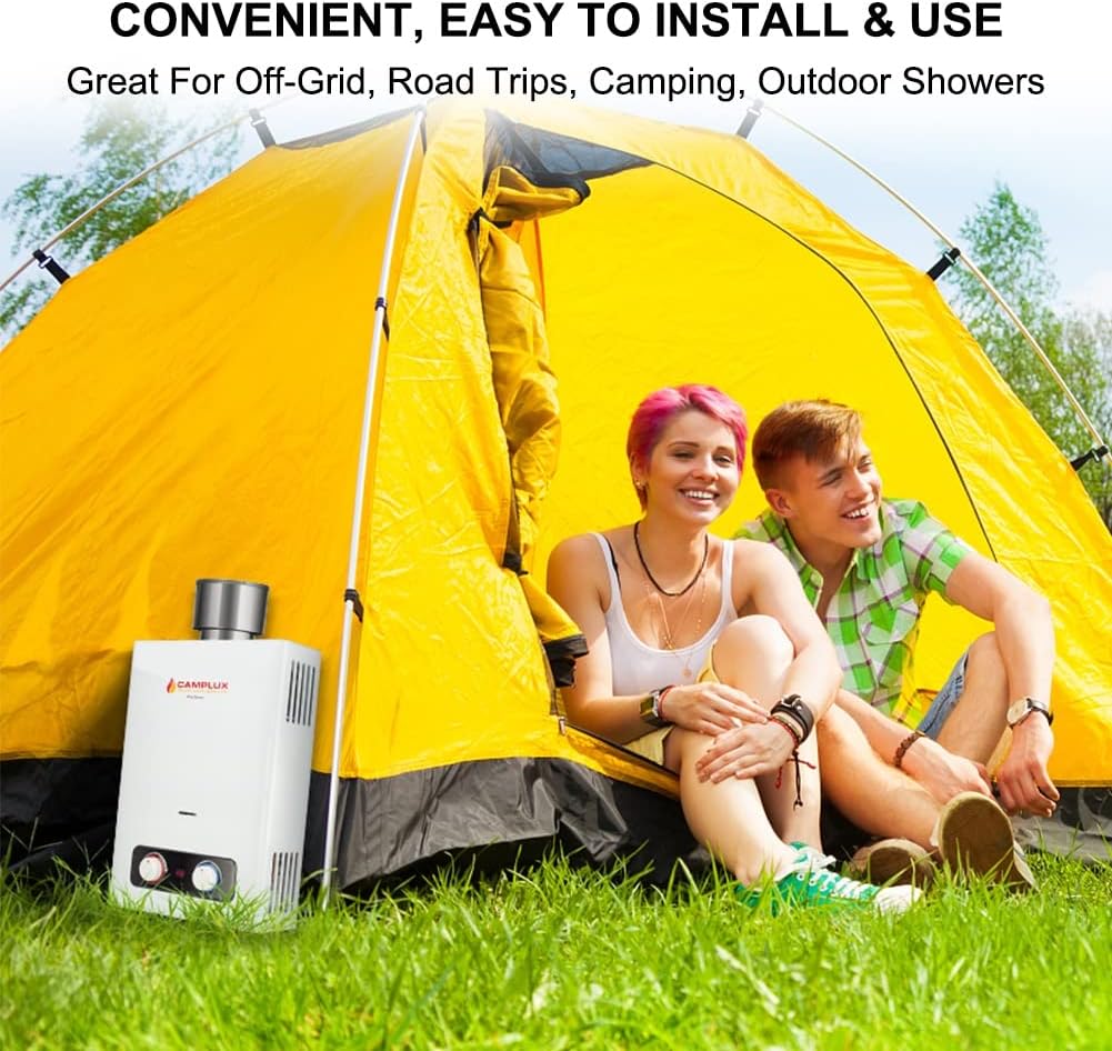 1.58 GPM Outdoor Propane Tankless Water Heater with S/S Rain Cap D2201