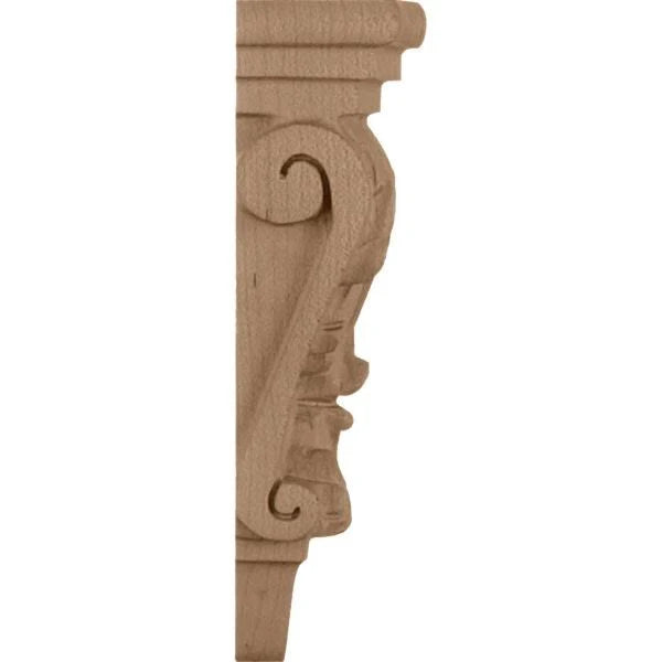 Extra Small Acanthus Pilaster Corbel Maple F3259
