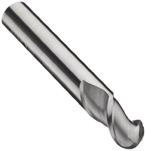 1/4x22 Diam 2 Flute Solid Carbide Ball End Mill V164709