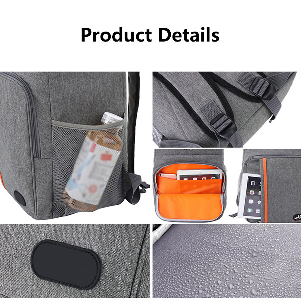 Insulated Cooler Backpack, Navy blue Y297