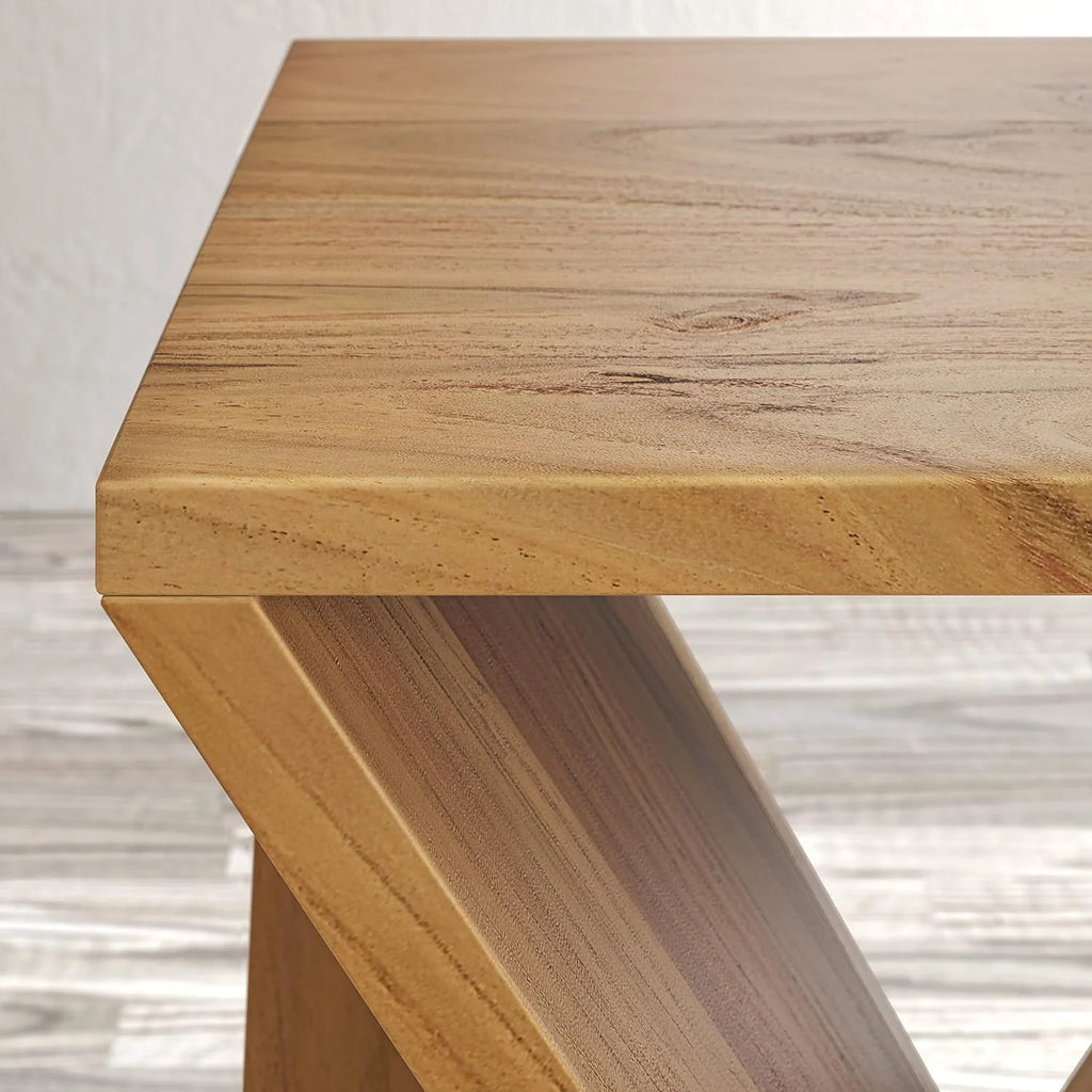 Solid Wood 24" Tall Modern Table Pre-Assembled X7803