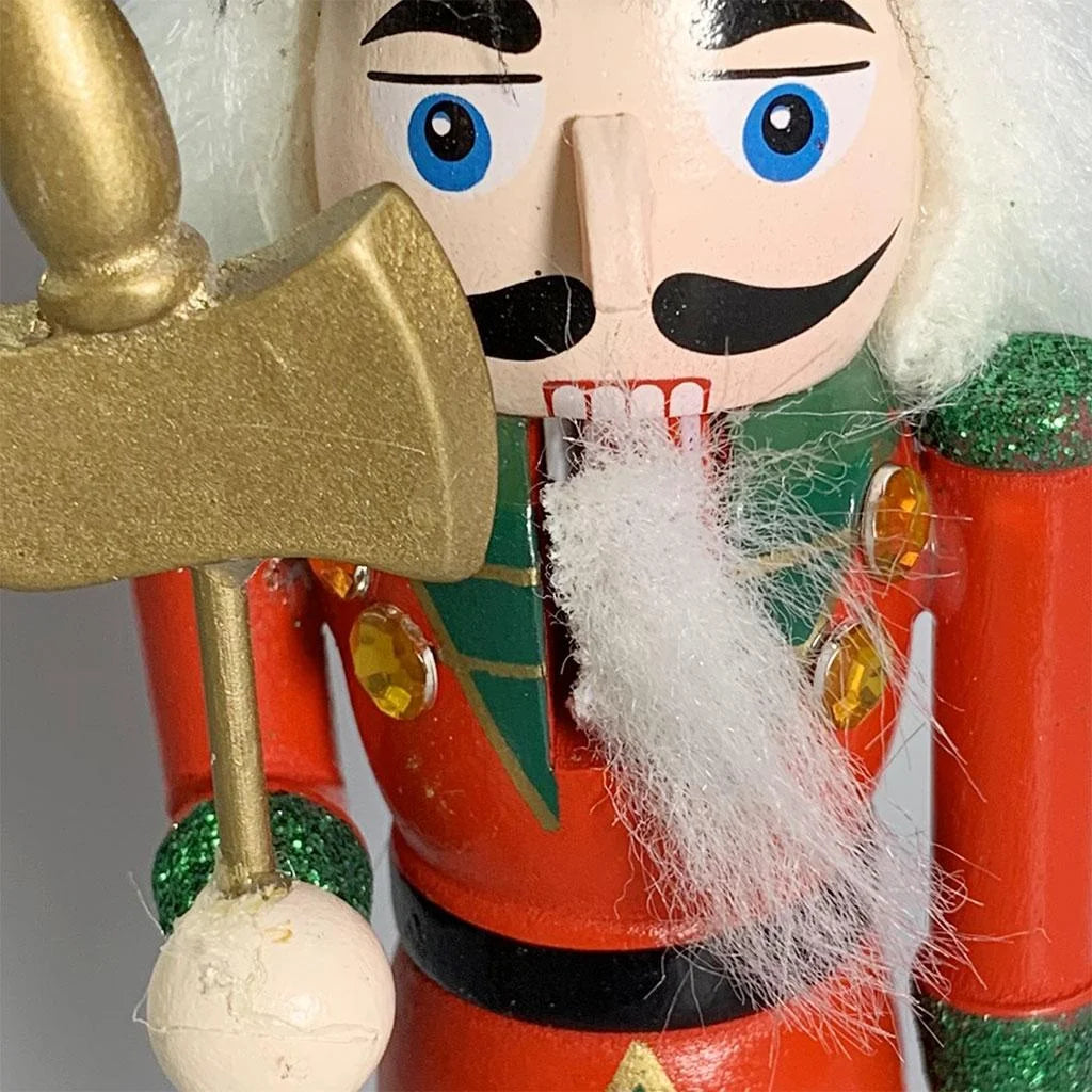 Wood Nutcracker Soldier Model Decorative Ornament U22370