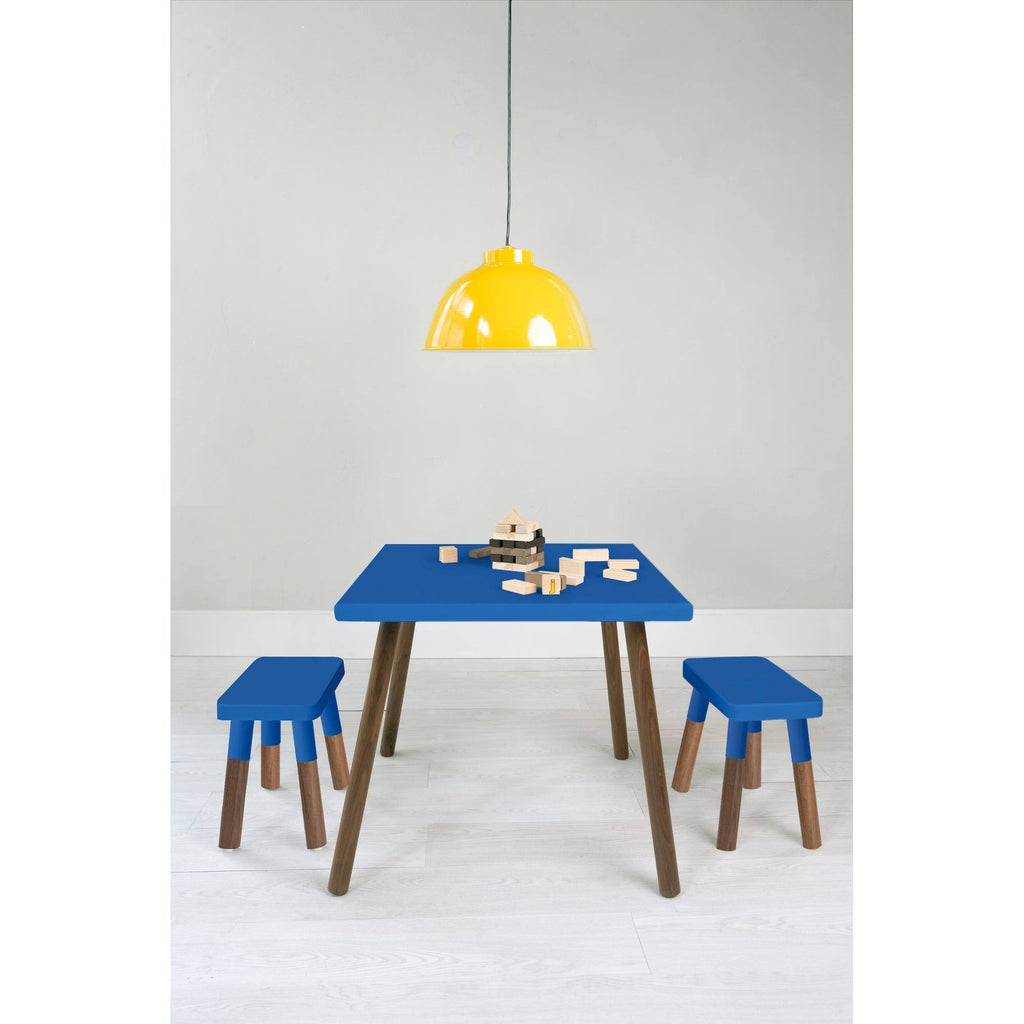 Orange/Walnut Wood Kids Chairs (Set of 2) D5300