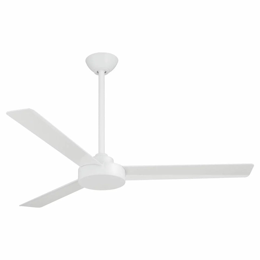 52" 3-Blade Ceiling Fan Flat White T7420