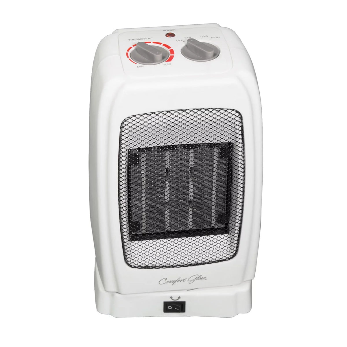 White Portable Oscillating Ceramic Fan Heater with Thermostat G6030