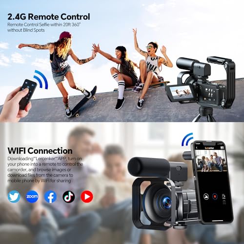 5K Video Camera Camcorder with 16x Digital Zoom V3057
