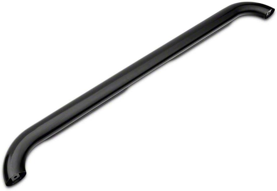 Black 4-Inch Oval Bent End Side Step Bars C748