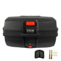 48L Motorcycle Tail Box Rear Trunk Waterproof with 2 Keys Mounting Base Plate P9456