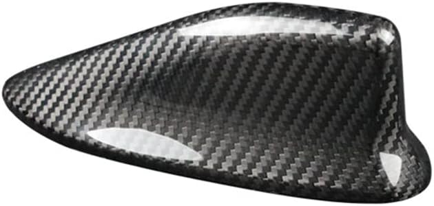 Black Carbon Fiber Car Antenna Cover Pack of 2 Q1319
