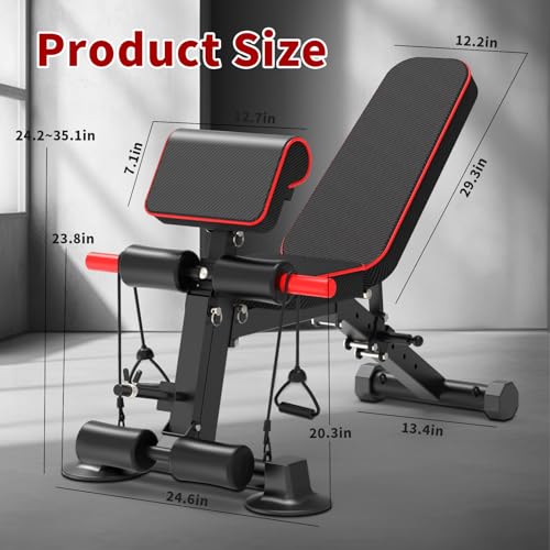Adjustable Foldable Incline Decline Weight Bench Y6416