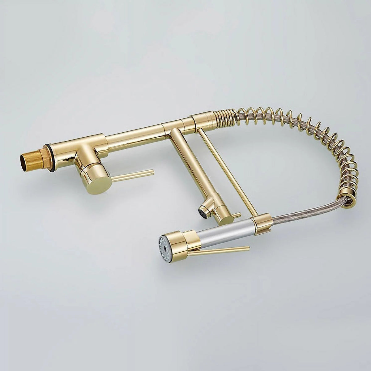 Pull Out Sprayer Kitchen Faucet Solid Brass H750
