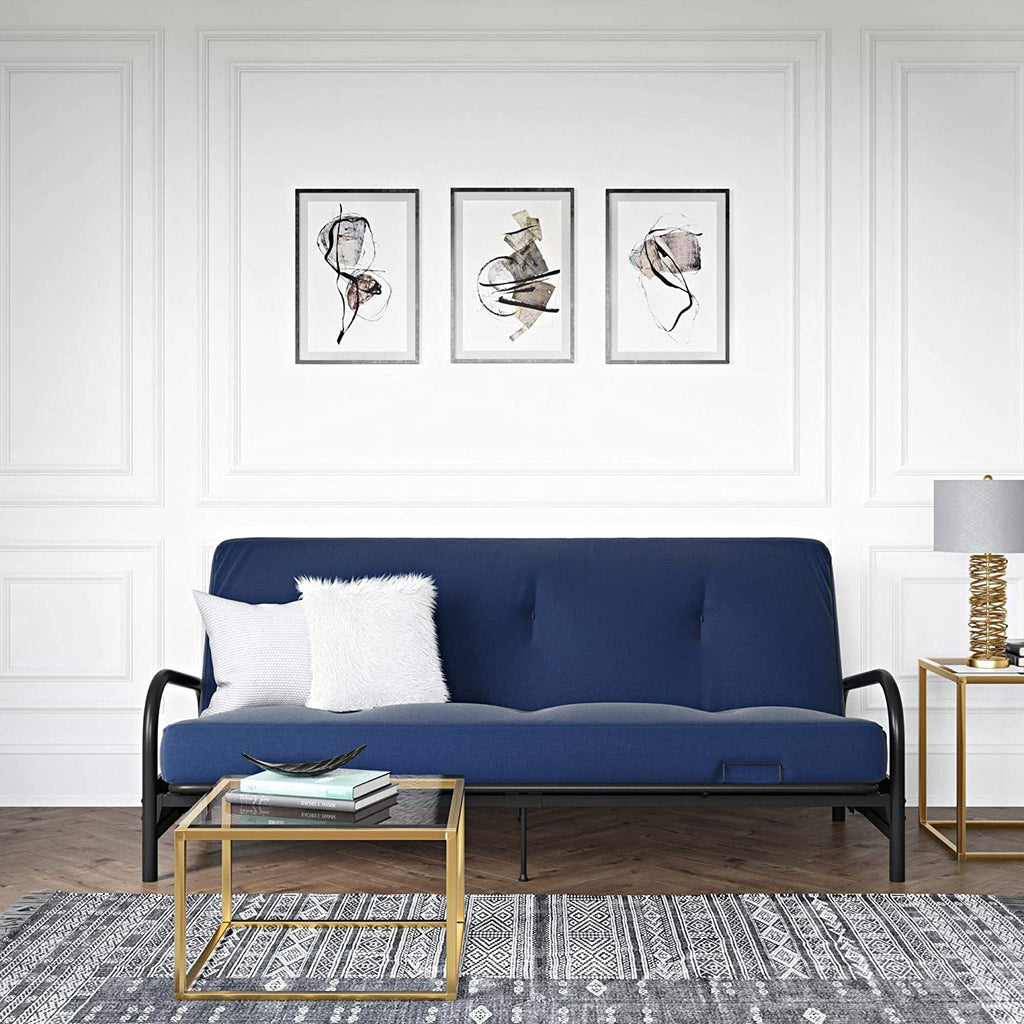 Black Metal Full Sized Futon Frame M63349