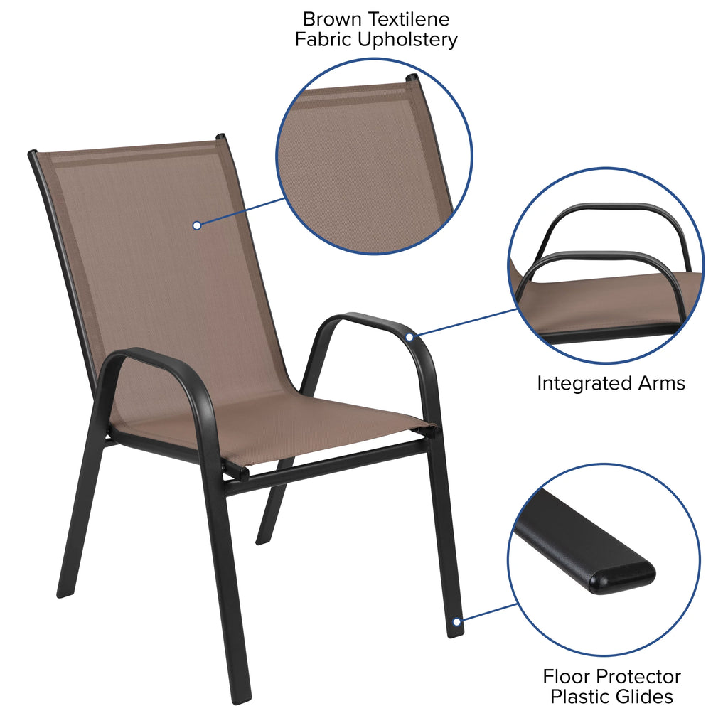 7 Piece Outdoor Patio Dining Set with Umbrella Hole K204